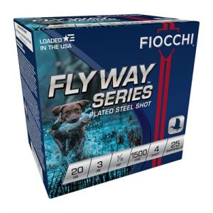 Fiocchi Speed Steel Ammunition 20 Gauge 3" 7/8 oz #4 Non-Toxic Steel Shot Box of 25 0762344703039
