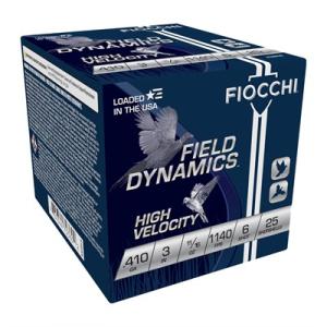 Fiocchi of America 410HV-6 3 in. High Velocity Loads for 25 Rounds in Max 0.68 oz - 410 Guage, Size 6 0762344703602