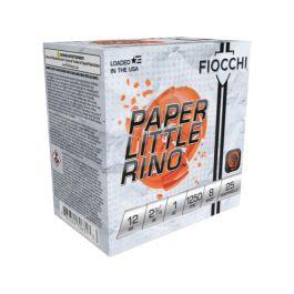 Fiocchi 12FPTX8 Target Shotshell Loads 12 ga 2.75' 1 oz 8 Shot 25Box/10Case