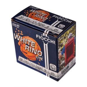 Fiocchi White Rhino Lite Gauge 9 Shot - 12ga 2-3/4'''' 1-1/8oz #9 25/Box 0762344708072