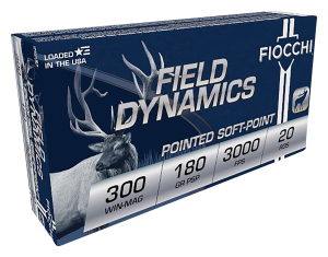 Fiocchi Shooting Dynamics .300 Winchester Magnum 180 Grain Centerfire Rifle Ammo