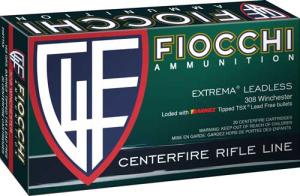 Fiocchi Extrema Leadless 168 gr Tipped TSX Boat Tail .308 Win Ammo, 20/box - 308TTSX