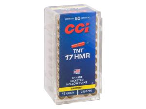 CCI Tnt Explosive Ammo 17 Hmr 17gr Jacketed Hollow Point - 17 Hmr 17gr Jacketed Hollow Point 50/Box 53