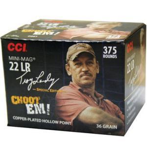 CCI Ammo Mini-Mag Landry Signature Series .22 LR 36 Grain Copper Plated Hollow Point 1260 fps 375 Rd./Box