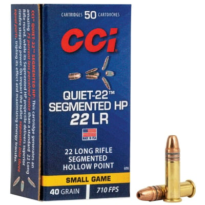 CCI Quiet-22 .22LR 32gr Segmented Hollow Point 50rds