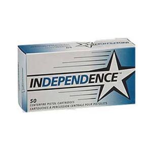 Independence Ammo 9mm Luger Full Metal Jacket 115 Grain 1150 fps 50 Rd./Box 