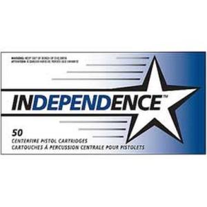 Independence Ammo .357 Magnum 158 Grain JSP 1240 fps 50 Rounds 5254