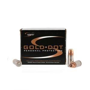 Speer Gold Dot Short Barrel 9mm+P 124 Grain 20 Round Box