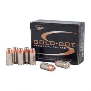Speer Gold Dot Ammo 40 S&W 180gr Hp - 40 S&W 180gr Gold Dot Hollow Point 20/Box 076683239624