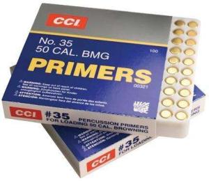 CCI 50 BMG Primers #35 Box of 500 (5 Trays of 100) 9096