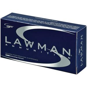 9MM LUGER (.355) SPEER LAWMAN 124 gr. TMJ ROUNDS/BOX: 50 BOXES/CASE: 20