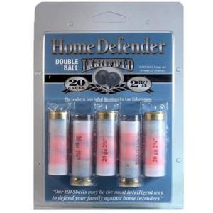 Lightfield Ammun 20 Gauge Home Defender Double Ball 2-3/4" 67 Grain Two .60 Plastic Balls 900 fps 5 Rounds 078426844447