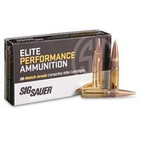 SIG Sauer Elite Performance Match Grade .300 AAC Blackout 125 Grain Centerfire Rifle Ammo