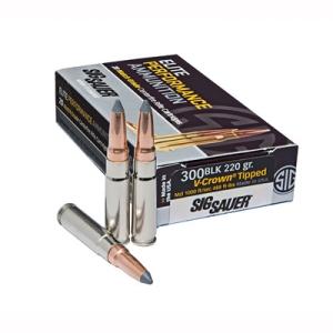 SIG Sauer E300H220 Elite Hunting Varmint & Predator 300 Blackout 205 gr Varmint & Predator Tipped 20 Bx/ 10 Cs