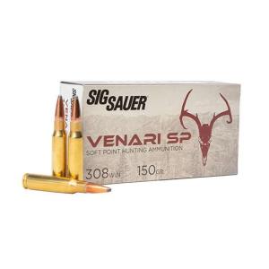 SIG Sauer Venari SP 308 Winchester 150 Grain Soft-Point Hunting Ammo