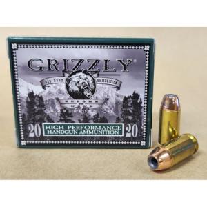 Grizzly Cartridge Ammo High Performance .40 S&W JHP 180 Grain 1125 fps 20 Rounds 815152011169