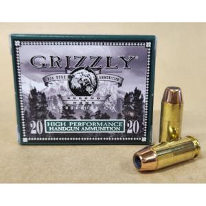 Grizzly Cartridge Ammo High Performance Handgun 10mm Auto JHP 165 Grain 1250 fps 50 Rd./Box 815152014962