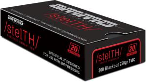 Ammo Inc. /stelTH/ Subsonic .300 BLK Ammunition, 20 Ct.