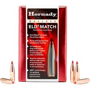 Hornady ELD Match .25 Cal 134 gr Reloading Bullets Extremely Low Drag-Match 100rds - 2561 2561