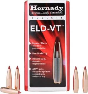 Hornady ELD-VT Rifle Bullets 22 cal .224" 62 gr 100/ct 22762
