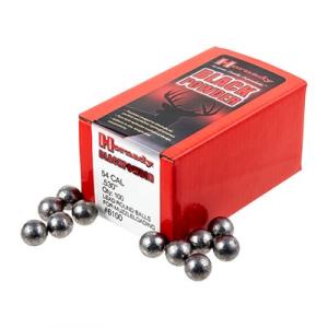 Hornady Round Balls 54 Caliber Muzzleloading Bullets - Round Balls 54 Cal (.530") Lead Round Ball 100/Box 6100 5X