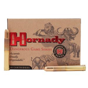 Hornady Dangerous Game .458 Lott 500 grain Dangerous Game Solid Brass Cased Centerfire Rifle Ammo 20 Rounds 8262