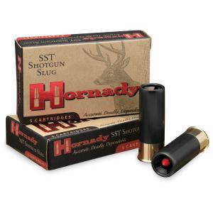 Hornady Sst Shotgun Ammo 12 Gauge 2-3/4" 1 1/8 Oz Sabot Slug - 12 Gauge 2-3/4" 1-1/8 Oz Sabot Slug 5/Box