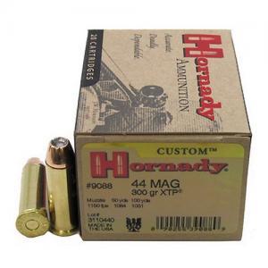 Hornady Custom Ammo 44 Remington Magnum 300gr Jhp - 44 Remington Magnum 300gr Jacketed Hollow Point 20/Box 9088