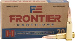 Hornady Frontier Rifle Ammunition 6.5 Grendel 123 gr FMJ 2580 fps 20/ct FR700
