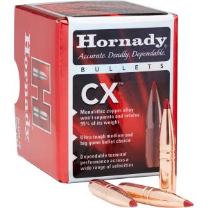 Hornady 7mm (0.284") Cx Bullets - Cx 7mm Caliber (0.284") 139gr Polymer Tip Boat Tail 50/Box