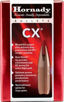 Hornady CX Copper Solid Centerfire Rifle Bullets .30 Caliber .308 110 Grain 301914