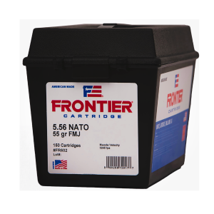Hornady Frontier XM193 5.56mm 55 Grain Full Metal Jacket (FMJ) in Ammo Can 090255729177