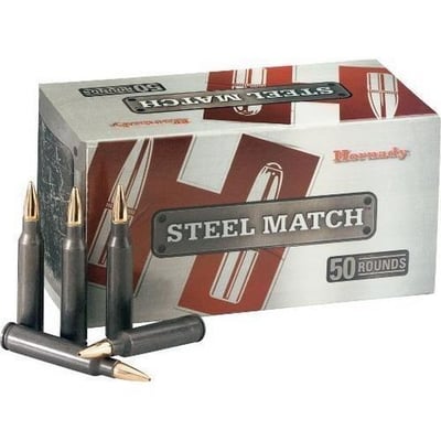 Hornady Steel Match Ammo 223 Remington 75gr Hpbt - 223 Remington 75gr Hollow Point Boat Tail 50/Box 090255802610