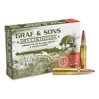 Hornady/Graf&Sons 7.5x55 Swiss 165 Grain BTSP 20 Rnd Box [FC-090255804874]