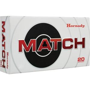 Hornady Match 6.5mm Creedmoor 140 grain Extremely Low Drag Match Brass Cased Centerfire Rifle Ammo 20 Rounds 81500 HON 81500