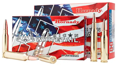 Hornady American Whitetail, .300 Winchester Magnum, InterLock SP, 180 Grain, 20 Rounds 82044