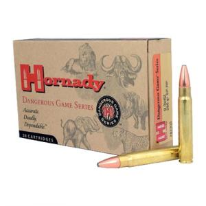 Hornady Dangerous Game 9.3x62mm Spire Point Recoil Proof Ammo - 9.3x62mm Mauser 286gr Spire Point Recoil Proof 20/Box 82303