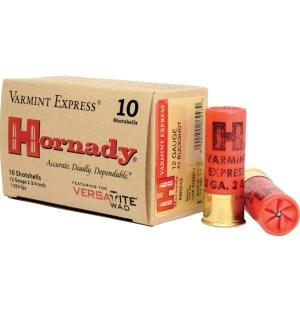 Hornady Varmint Express Buckshot Ammunition 12 Gauge 2-3/4" #4 Buckshot 24 Pellets Box of 10 86243