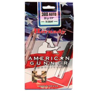 Hornady American Gunner Ammo 380 Auto 90gr Xtp - 380 Auto 90gr Extreme Terminal Performance 75/Box 090255901078
