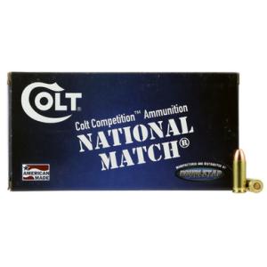 Colt National Match .38 Special Ammunition 125 Grains 50 Rounds