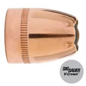 Sierra Sig Sauer V-Crown Bullets 45 Caliber (451 Diameter) 200 Grain Jacketed Hollow Point Box of 100