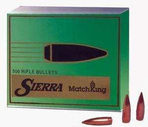 Sierra .22 Caliber .224" Diameter 53 Grain MatchKing High Velocity HP 500 Count 1400C 1400C