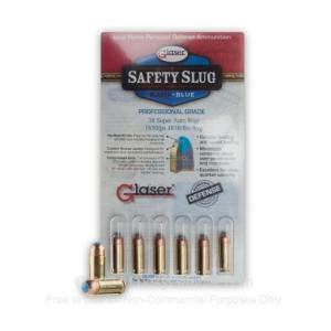 CorBon Ammo Glaser Blue Safety Slug .38 Super Auto 80 Grain 1650 fps 6 Rd./Pack