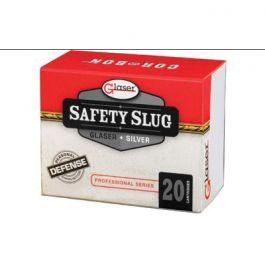 Glaser Safety Slug Silver .357 Magnum Compressed Core With #6 Shot, 80 Grain, 1600 fps, 20 Round Box