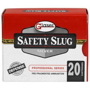 CorBon Glaser Safety Slug Silver .40 S&W Ammunition 115 Grain #6 Shot Polymer Tipped 1401 fps 20 Rounds