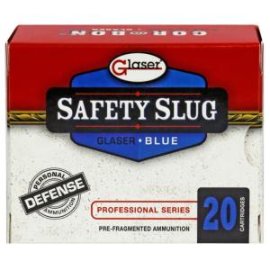 Glaser Safety Slug Blue .380 ACP 70 Grain Pre-Fragmented 20 Rounds