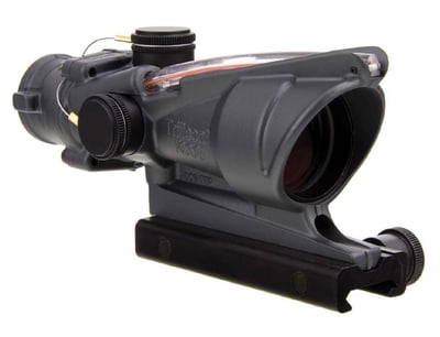 Trijicon ACOG 4x32 Scope with TA51 Mount, CK-Sniper Gray, Dual Illuminated Red Chevron .223 BAC Reticle 719307307223