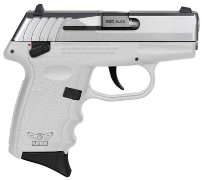SCCY Industries CPX-4 White/Stainless Manual Thumb Safety .380 ACP CPX-4TTWT