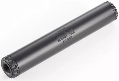 Wilson Combat .22 Caliber, 6.4" Titanium/Aluminum, 1/2"x28 Thread, Black, Suppressor