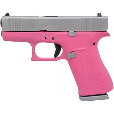 Glock 43X Prison Pink Frame and Silver PVD Slide